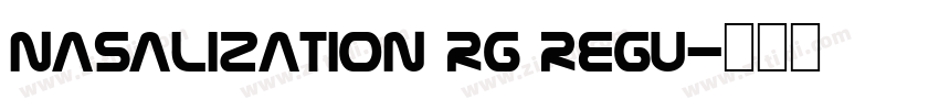Nasalization Rg Regu字体转换